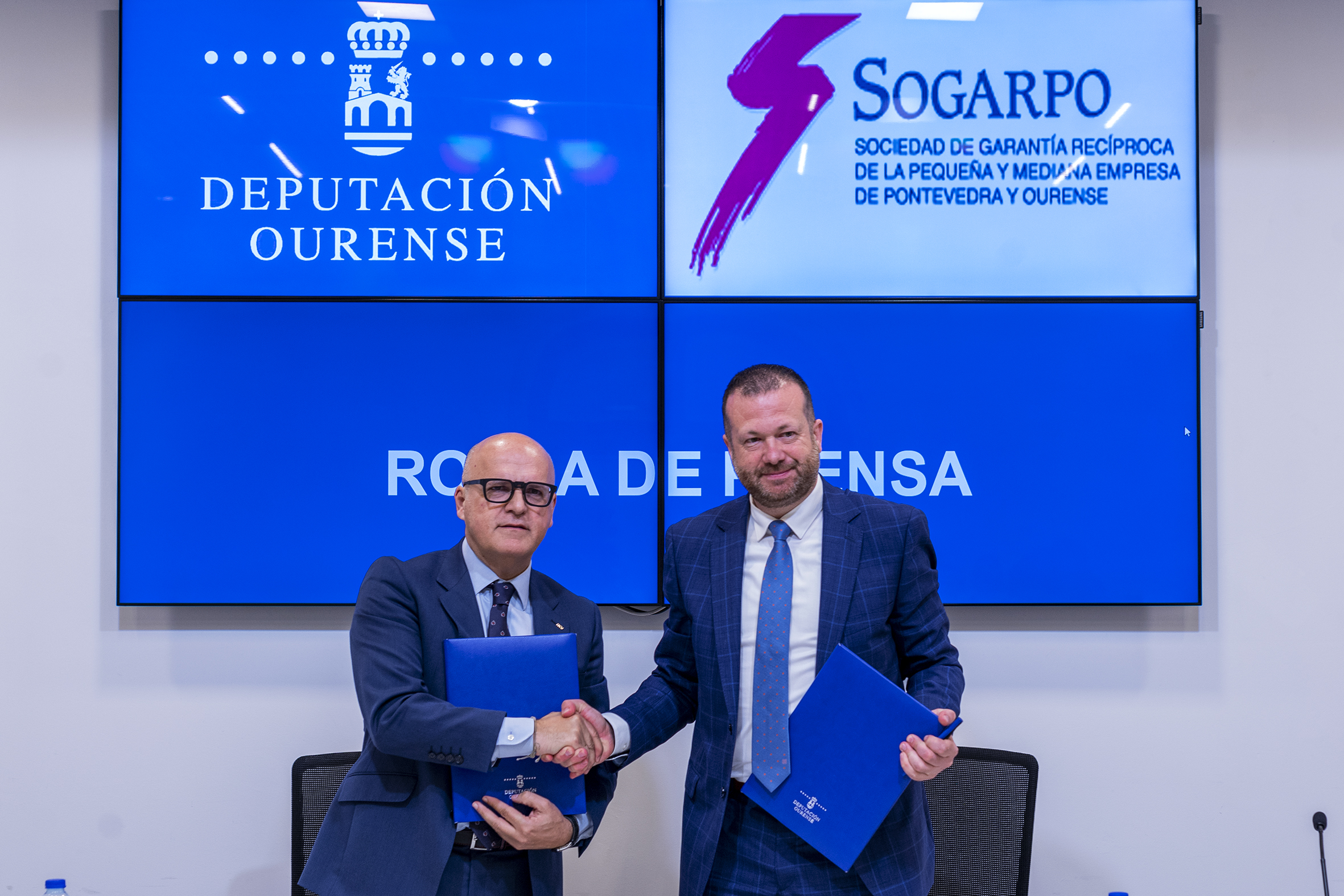El  Convenio Marco entre SOGARPO y Diputación de Ourense destina 500.000 euros  anuales a facilitar la financiación de pymes, autónomos y emprendedores de la  provincia