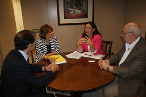 imagen de La nueva consejera delegada   de CERSA, Ana Vizcaíno, se reúne con la directiva de   SOGARPO
